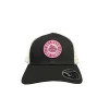 Between The Lines Black/White Trucker Hat Palm Badge -Baseball Joy Boutique between the lines between the lines black white tr
