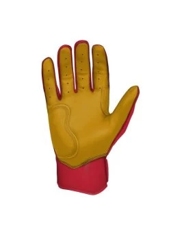 Bruce Bolt Premium Short Cuff Red/Gold -Baseball Joy Boutique bruce bolt bruce bolt premium short cuff red gold 4