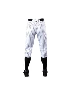 Evoshield Mens Salute White Knicker W/Black Pinstripe -Baseball Joy Boutique evoshield evoshield mens salute white knicker w bl 4
