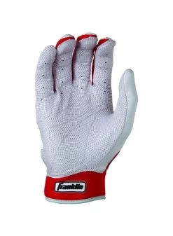Franklin CFX Pro Batting Gloves Red/Pearl -Baseball Joy Boutique franklin franklin cfx pro batting gloves red pearl 2