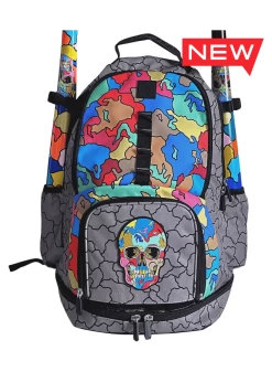 Hunter Green Hunna G Cracked Skull Bat Bags