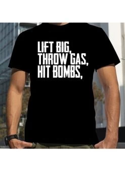 Juco Bandit Lift Big Throw Gas Hit Bombs T-Shirt Blk
