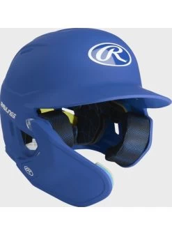 Rawlings MACH One-Tone Matte Helmet W/Adjustable Face Guard Matte Royal Senior LHB