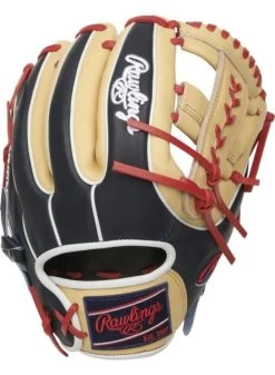 Rawlings Heart Of The Hide Infield Glove Scarlet/Navy 11.5-inch