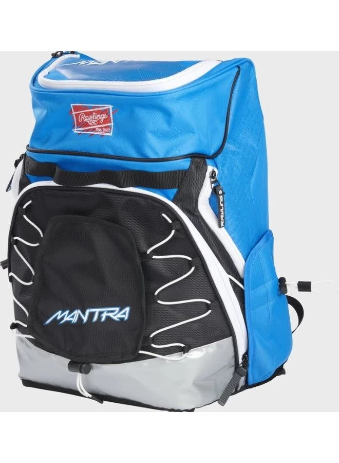 Rawlings Mantra Fastpitch Back Pack Mantra Blue 4 Rawlings Mantra Fastpitch Back Pack Mantra Blue - Image 2