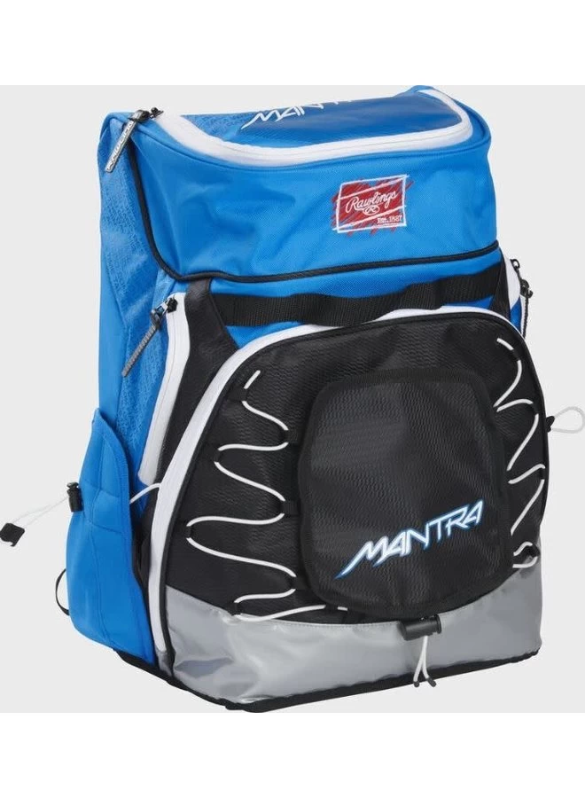 Rawlings Mantra Fastpitch Back Pack Mantra Blue 5 Rawlings Mantra Fastpitch Back Pack Mantra Blue - Image 3