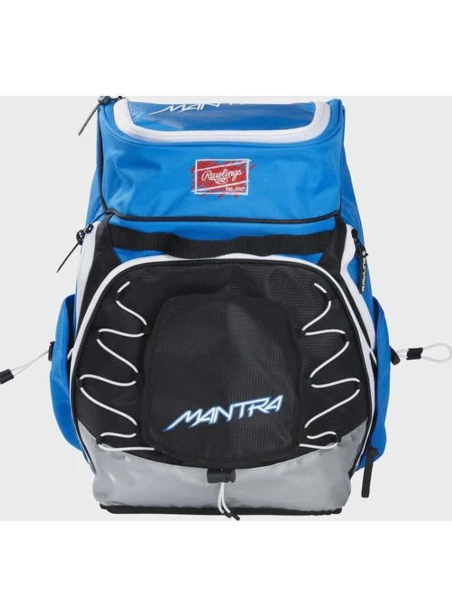 Rawlings Mantra Fastpitch Back Pack Mantra Blue 3 Rawlings Mantra Fastpitch Back Pack Mantra Blue