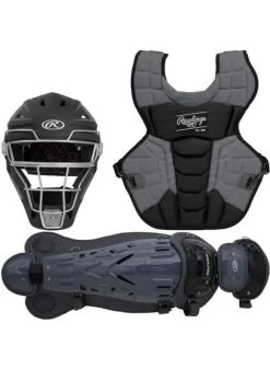 Rawlings Velo 2.0 Catchers Set Ages 12 15 : Black/Graphite