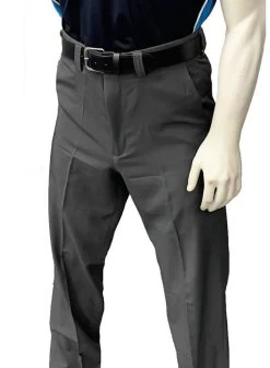 Smitty Mens 4-Way Stretch Flat Front Plate Pant Charcoal