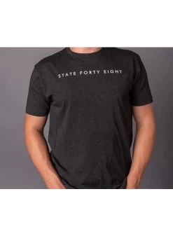 State Forty Eight Mens Tri Blend Crew Wordmark