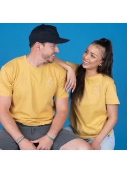 State Forty Eight Unisex Crew Mustard & Mustard