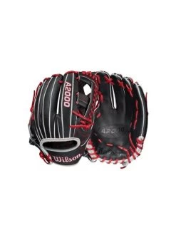Wilson A2000 1785SS 21 BLK/BLKSS/RED BLAC 11.75 -Baseball Joy Boutique wilson a2000 1785ss 21 blk blkss red blac 1175 7