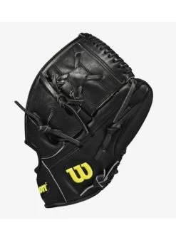 Wilson 2021 A2000 CK22 Clayton Kershaw Game Model (P) LHT 11.75 Black/Black/Yellow -Baseball Joy Boutique wilson wilson 2021 a2000 ck22 clayton kershaw game 2