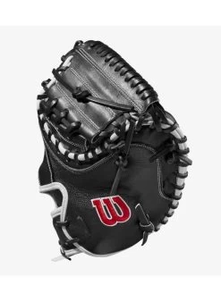 Wilson 2022 A2000 SuperSkin M1D (C ) 33.5 Black/White Catchers Mitt -Baseball Joy Boutique wilson wilson 2022 a2000 superskin m1d c 335 black 3