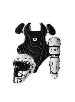 Wilson EZ Gear Kit S/M Black W/White Shinguards And White Helmet